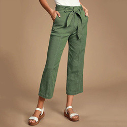 China OEM Fashion Casual Pants Green Women Cargo Pants With Utility Pockets on sale