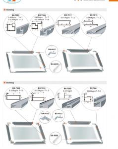 Quality Indian  aluminium shutter profile ,aluminium profile for kitchen cabinets wholesale