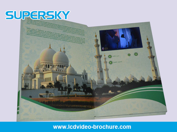 Quality 4.3 inch / 5 Inch TFT LCD Video Brochure , Folded LCD Greeting Card wholesale