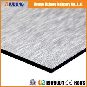 Quality Silver 3mm 6000mm Nano Brushed Aluminum Composite Panel wholesale