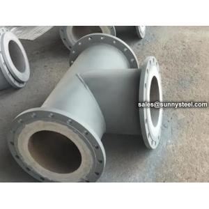 Quality Cast Basalt Lined Steel Pipe Tee wholesale