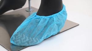 Quality Disposable Anti Slip Shoe Covers PP Single Layer Elastic Opening wholesale
