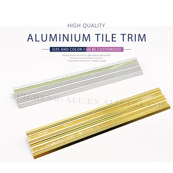 Photoluminescent Black Aluminium Stair Nosing , 8.5mm Aluminum Stair Bullnose