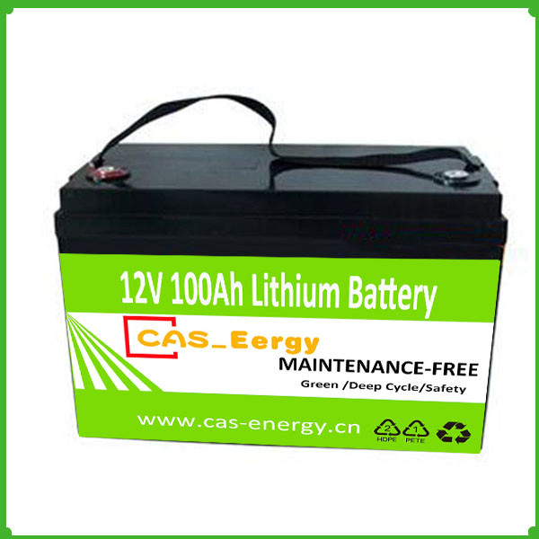 Rechargeable LiFePO4 lithium ion 12V 100ah solar battery pack for solar power