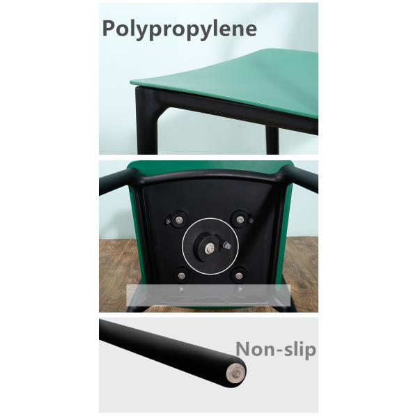 Durable Polypropylene Plastic Stacking Chairs With Excellent Loading Capacity