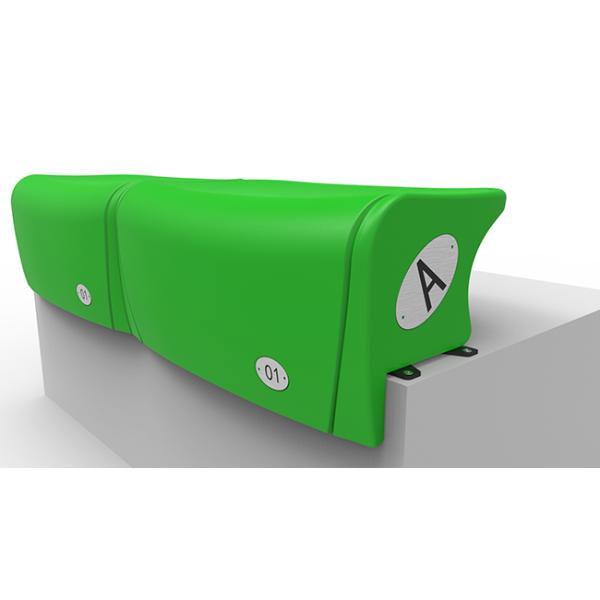 HDPE Stadium Seat Stands , Football Stadium Chairs With Optional Row Identification