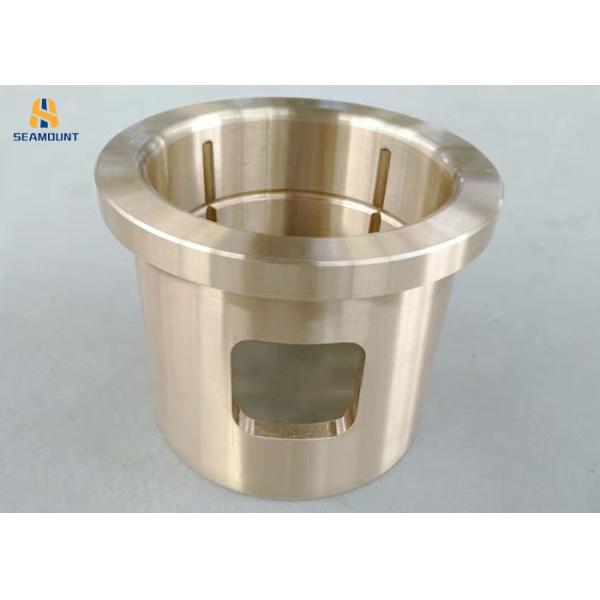 Cast Flanged Self Lubricating Bronze Bushings For Heavy Load Capacity