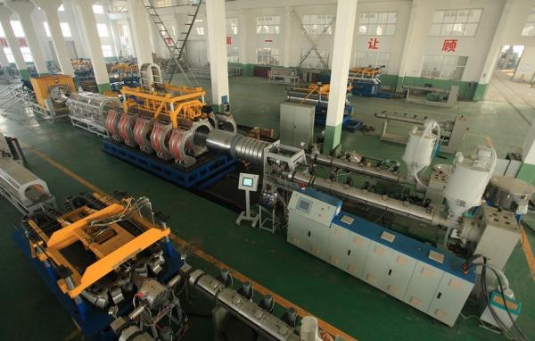 HDPE/PP Double Wall Corrugated Pipe Production Line , Corrugated Pipe Production Equipment