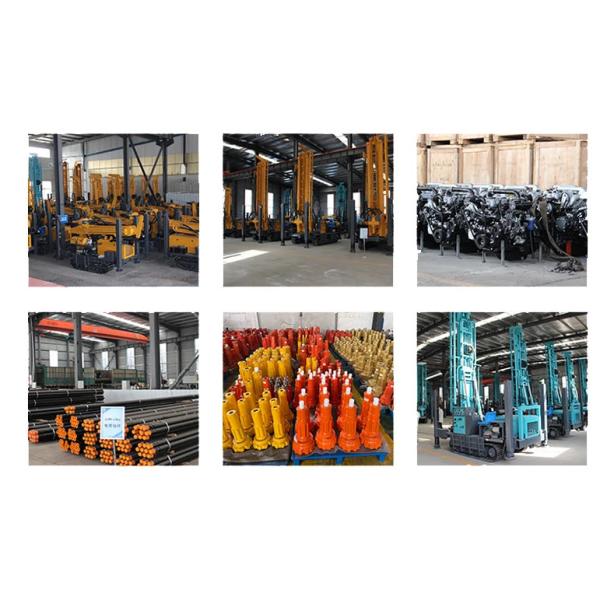 6.6m Tower Steel Crawler Water Well Drilling Rig 280 300 350m