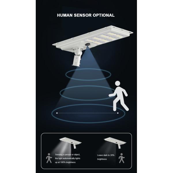 Outdoor 60w 180lm/W Ip65 Integrated All in One LED Solar Street Light with Solar Panel 5V/70W Monocrystalline silicon