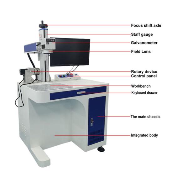 1064nm Mini Fiber Laser Marking Machine 300*300mm 20W Metal Laser Engraving Machine