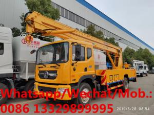Quality dongfeng D9 22m working height folded truck mounted aerial working platform for sale, High altitude operation vehicle wholesale