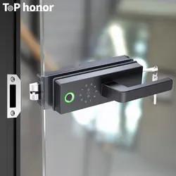 Quality Semi Auto Smart Fingerprint Door Lock Tuya Wireless Unlock Biometric Access Door Lock wholesale