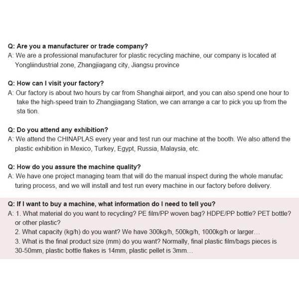 Customized Power Supply Rigid Plastic Washing Pet Bottle Recycling Line For Superior Recycling Results