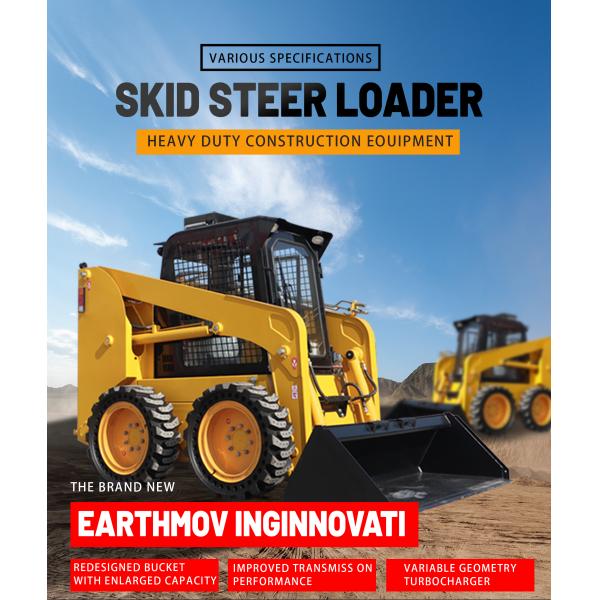 35hp Mini Skid Steer Loader Exw Works Skid Steer Loader Brand New Small Crawler Front End Loader with Cabin