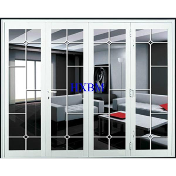 Thermal Break Double Aluminum Folding Doors 2.0mm Aluminum Profile