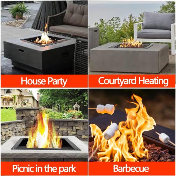 Outdoor Wood Burning Bonfire Fire Pit Insert Ring Liner with Toughness Carbon Steel