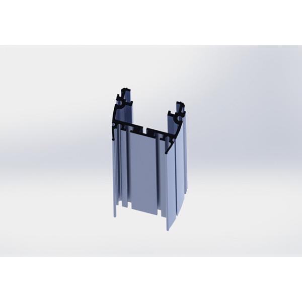 Blue Painted 6063 - T5 Aluminum LED Strip Profiles Channel For LED Light