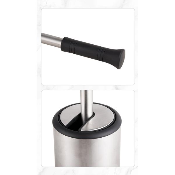 Hygiene Cleaning Single Stainless Steel Toilet Brush Customized