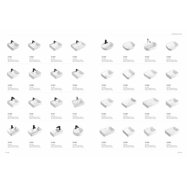 Ceramic Lab Sinks Large Single Sink Dishwashing Vegetable Washing Basin Modern Kitchen Home Usage Latest Designer White