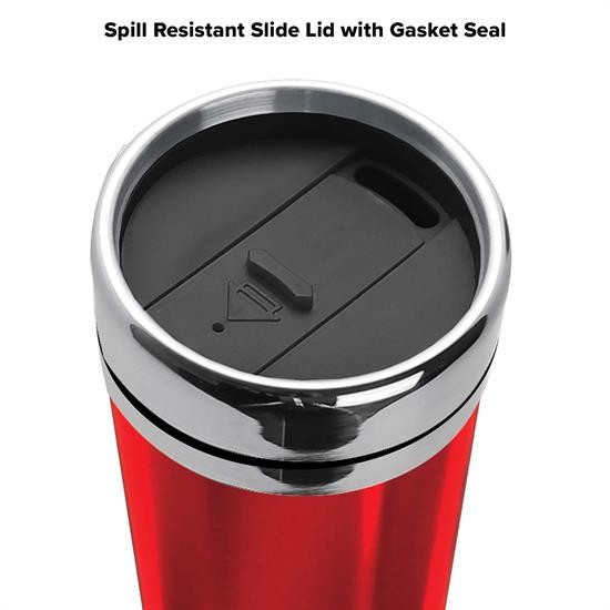 16oz Double Wall Stainless Steel Tumbler , Thermos Flask Cup With Handle