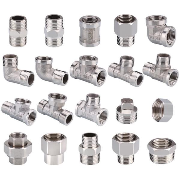 Stainless Steel Pneumatic Air Fittings 1/8 3/4 BSPT BSPP NPT Male Thread Pneumatic Push In Air Pipe Tube Fittings