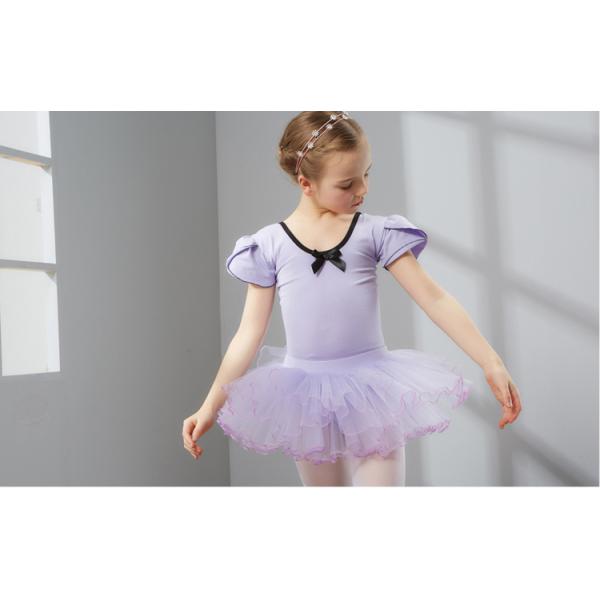 Children's dance dress girls ballet dance leotard with tutu skirt