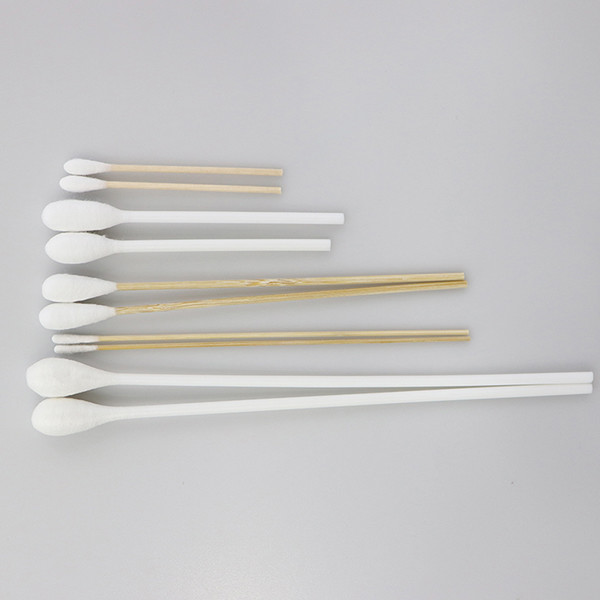 Long Stem Wood Stick Cotton Swabs OEM ODM Service Biodegradable