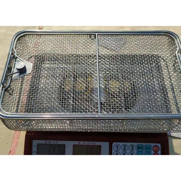 45*34cm Medical sterilization baskets Stainless Steel Wire Mesh 5mm Hole size