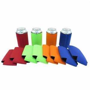 Quality Qualified promotional foldable beer sleeve neoprene beer Can Cooler Holder size:10cmc*13cm  Material is neoprene wholesale