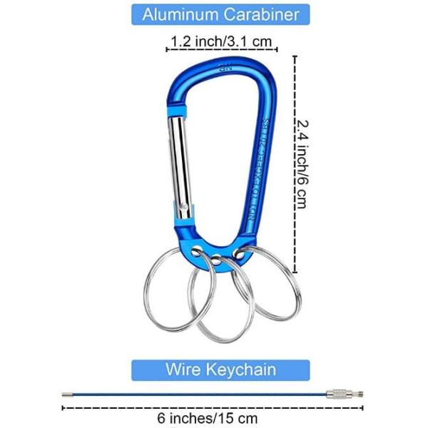 Multifunction Keychain Clip Hook Spring Snap Hook Rings For Outdoor Carab