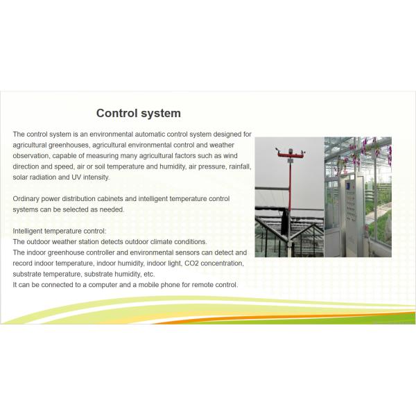 Agricultural Venlo Commercial Glass Greenhouse Width 9.6m With Hydroponic System