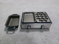 Indoor Tabletop Home BBQ Grill , Electric Smokeless Grill With Detachable Plates