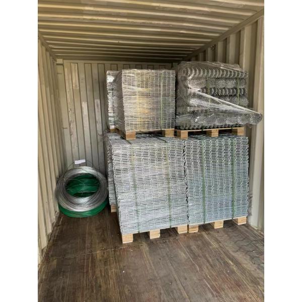 Hot Dip Galvanized Metal Welded Stone Cage Mesh Gabion Box For Wall Defensive Structure