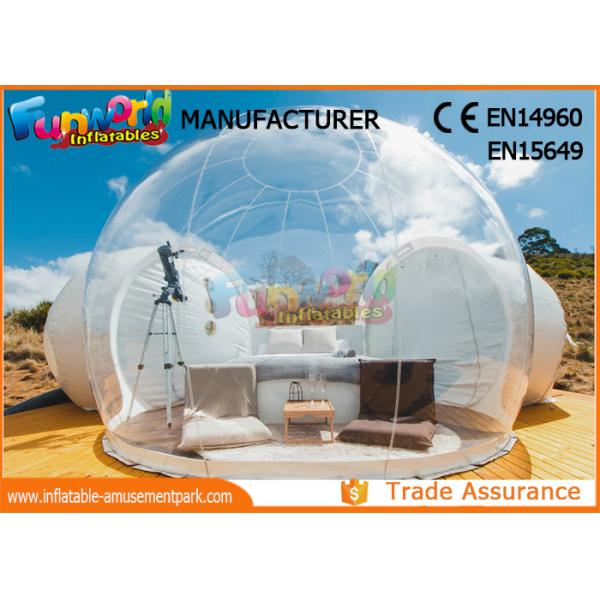 Transparent Igloo Dome Tent / 0.6mm PVC Tarpaulin Inflatable Bubble Tent