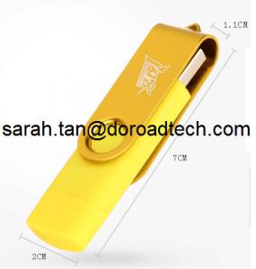 Quality Hot Sell Mobile Phone USB Flash Drive, Mobile Phone USB Pen Drive with Double Sockets wholesale