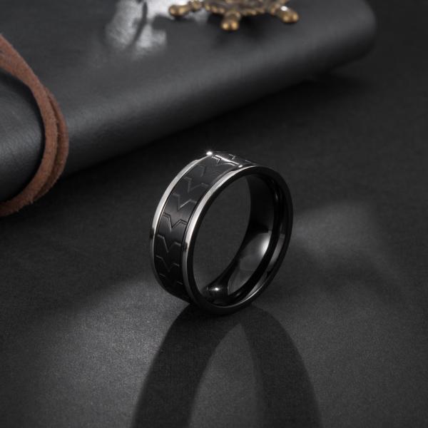 316l Stainless Steel Ring Blanks Custom Titanium Ring For Men