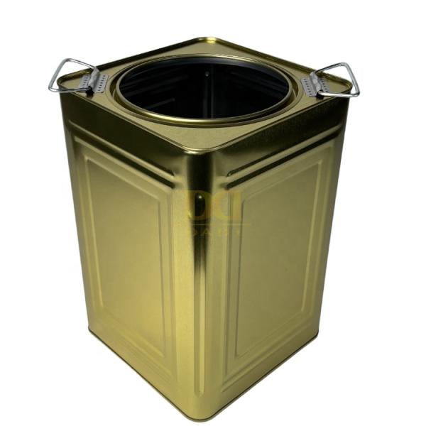 DADI Square Metal Packaging Tinplate Tea Can, Tea Tin Box Support Customized Printing