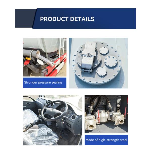 6000L Fuel Oil Tanker Truck 4x2 Drive Wheel Diesel And Petrol Tanker Truck