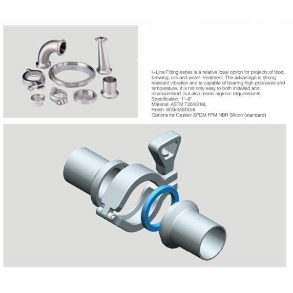 I LINE clampe Stainless Steel Sanitary Fittings I LINE union I LINE elbow tube