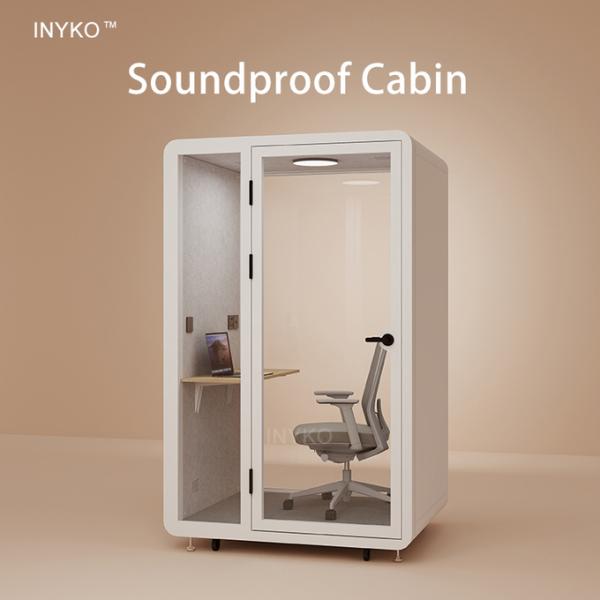 Soundproof Phone Booth with STC 35-45 dB Rating and 5 Year Warranty Featuring 7-layer Acoustic Structure
