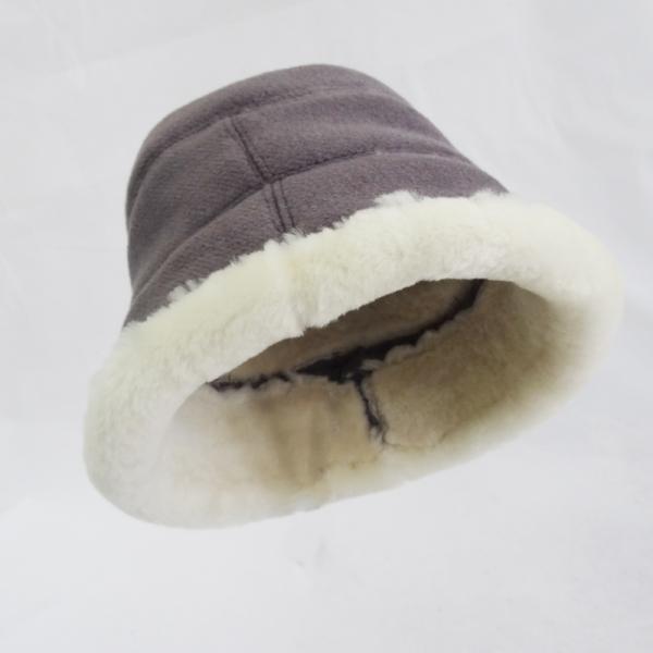 Elegant Suede Fabric Sheepskin Beanie Hat Winter Custom Fashion For Unisex
