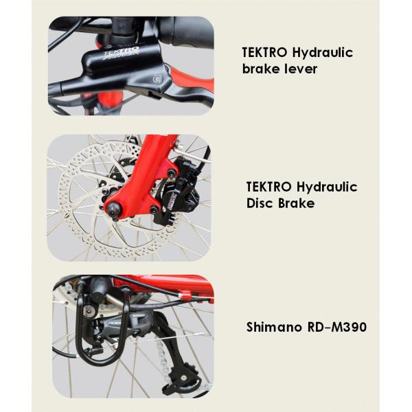 Gear Motor Electric Urban Bike 48V 500W With Tektro Hydraulic Disc Brake