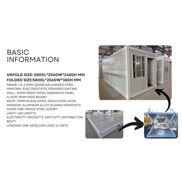 Earthquake Proof Prefab Folding Container House