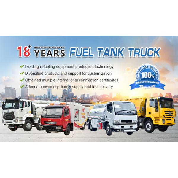 8x4 Diesel Fuel Tanker Truck Tank Volume 15001-30000L Gross Vehicle Weight 10-15T