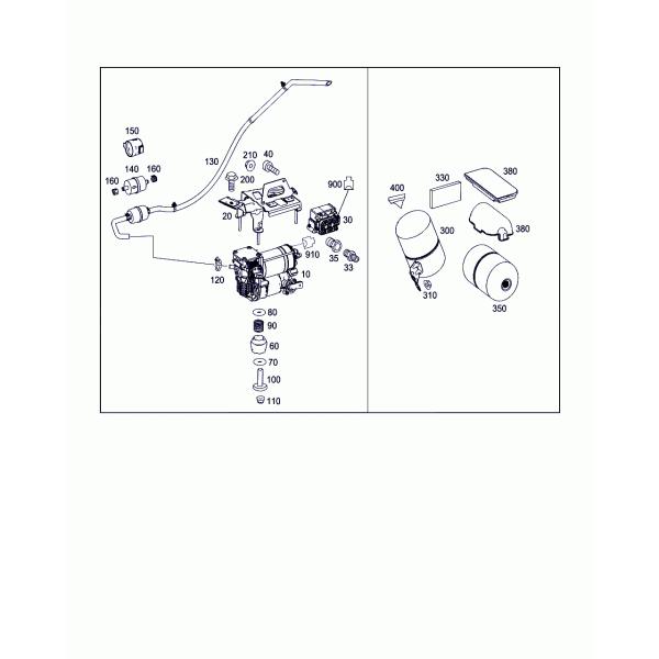 Mercedes Benz Air Suspension Valve Block A2513200058 A2123200358