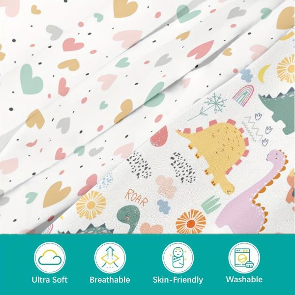 Customizable Cradle Mattress Sheets Fitted Crib Sheets Universal Style For All Season