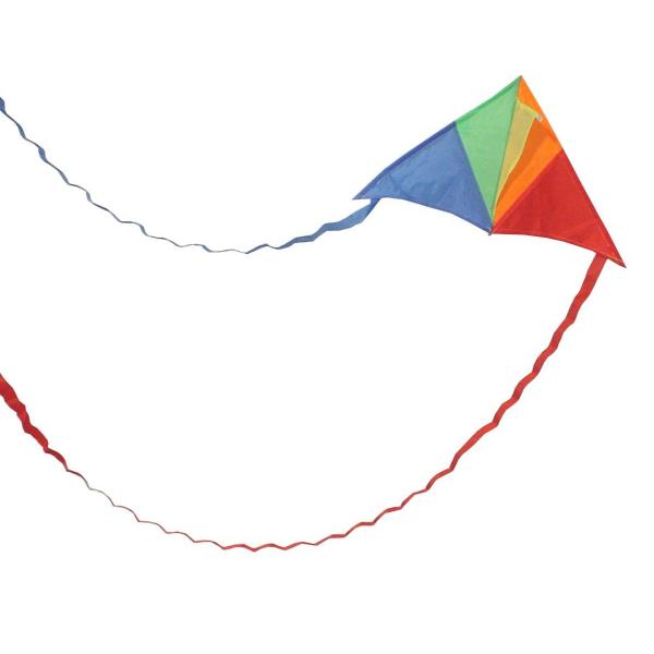 Nylon Or Polyester Single Line Delta Kite , Mini Triangle Kite With Two Tail