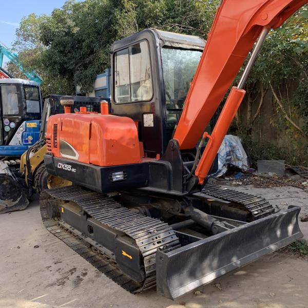 Doosan DX75 DH80 Mini Excavator Original Color Used Doosan DX55 Working Hours 0-2000
