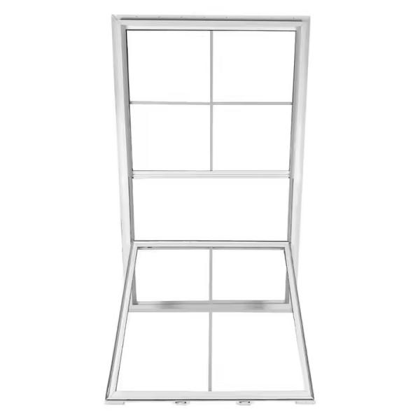American Style sashSingle Hung Vinyl Windows PVC Vertical Up And Down Windows